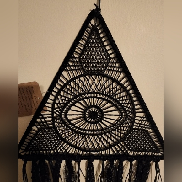 NEW Third Eye Black Dream Catcher Boho Shabby Chic Dream Catcher - Picture 2 of 6